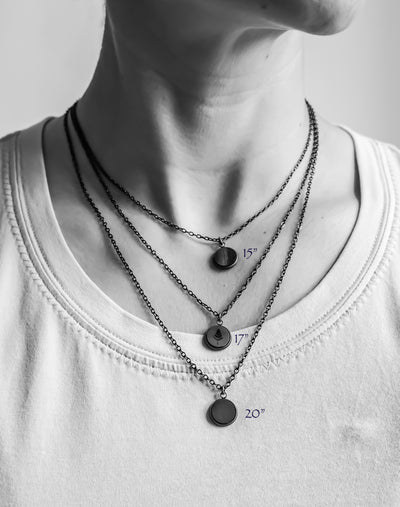 urban stillnesss necklace length marked